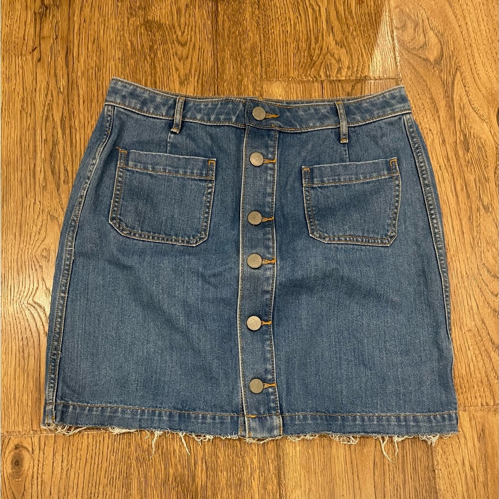 Loft Outlet Button Through Skirt